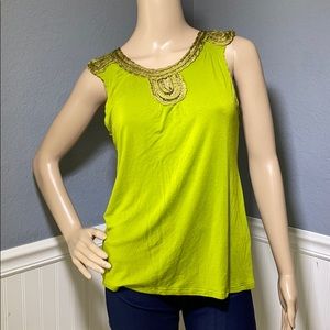 Filtre Green Tank Blouse Size Small